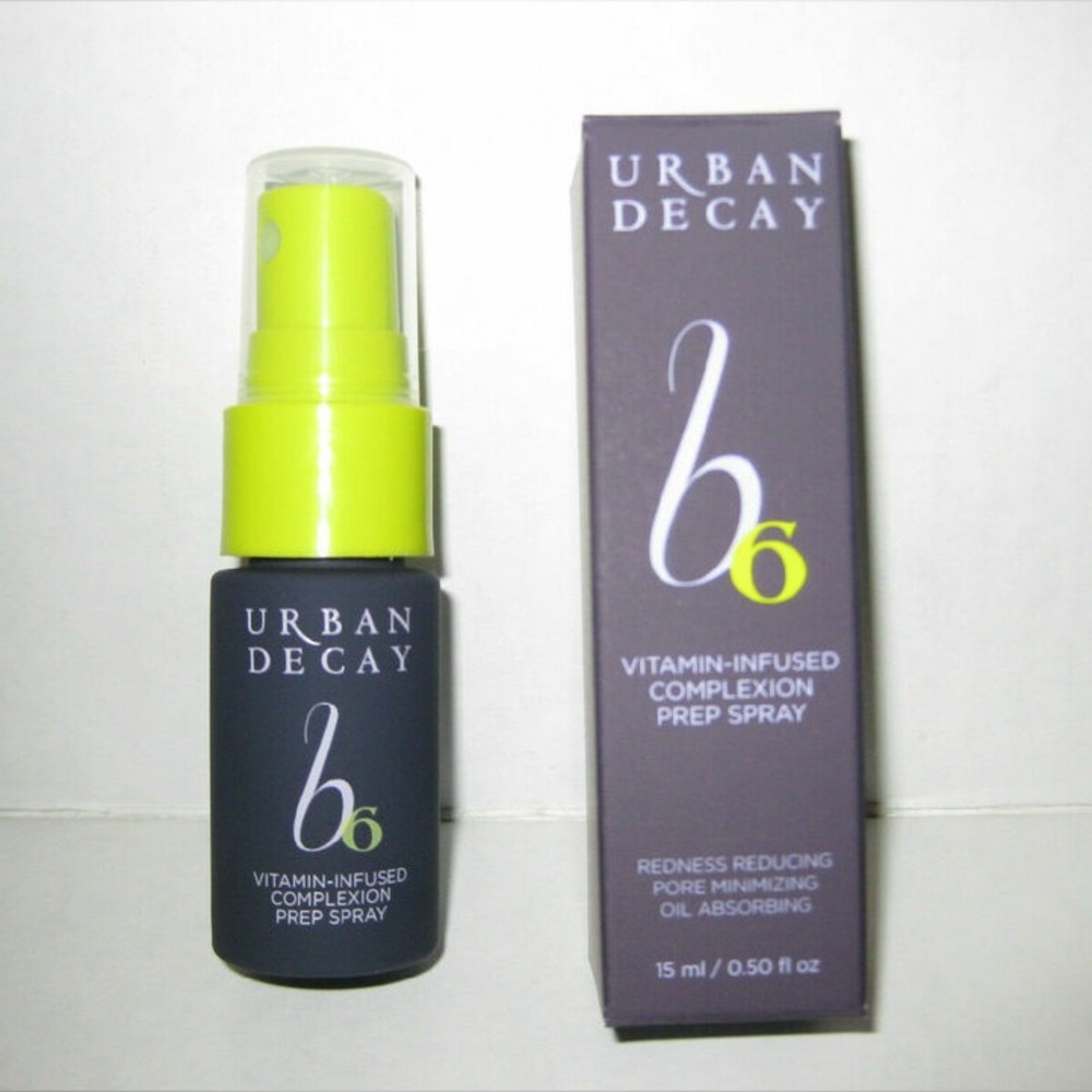 Urban Decay B6 Vitamin-Infused Complexion Prep Spray Pore Minimizer NEW IN BOX